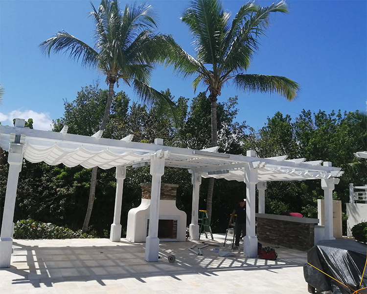 Palillería instalada por Blinds Company en Punta Cana