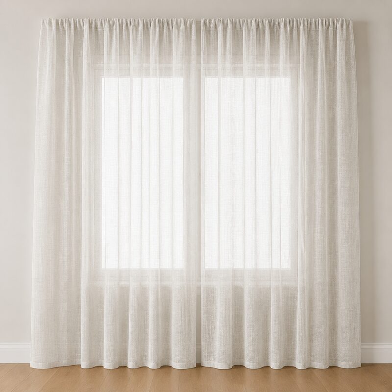 Cortinas Riel Hotelero Visillo